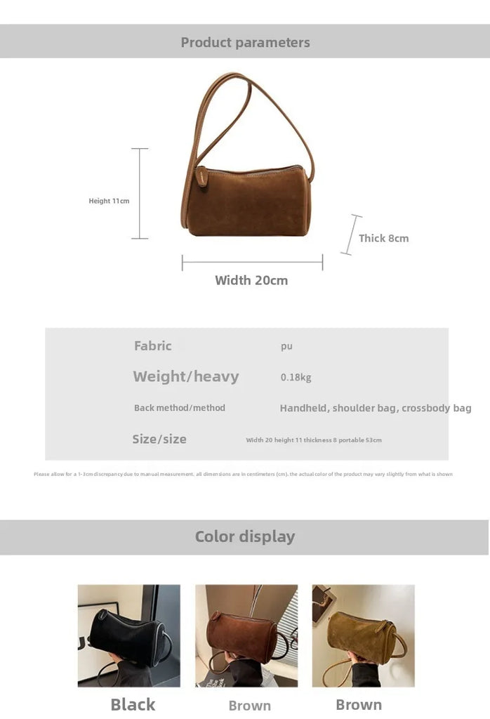 Fashionable Retro Mini PU Leather Shoulder Bags for Women Bucket Crossbody Bag 2026 Winter Luxury Designer Purses and Handbags