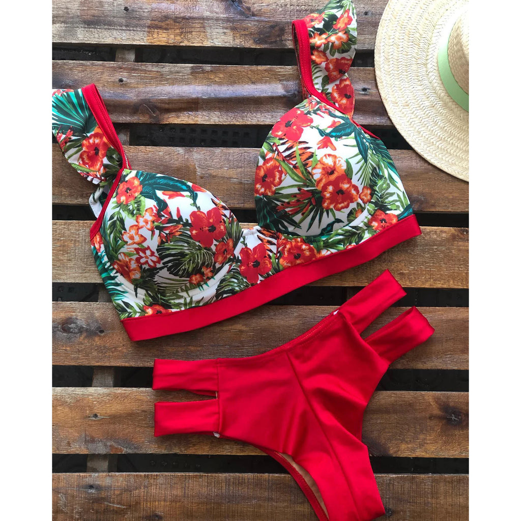 Women’s High‑Waist Underwire Bikini – Push‑Up Two‑Piece Swimsuit, Summer Beachwear SetUnderwire Bikini Swimsuit High Waist Swimwear for Women Push Up Two Piece Bathing Suits Push Up Summer Female