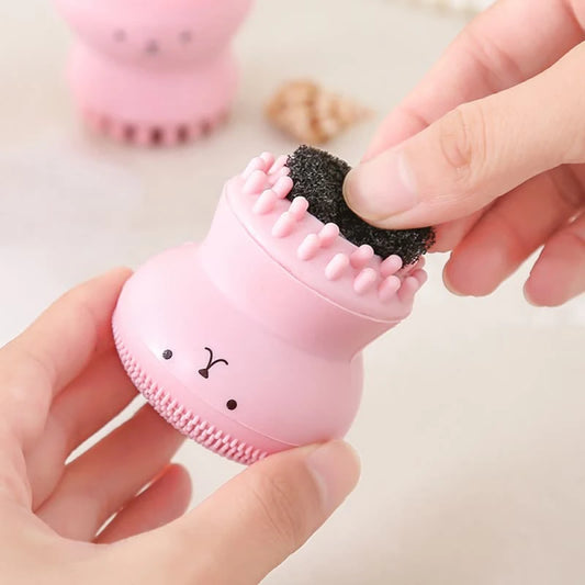 Manual Facial Scrubber • Skin‑Care Tool • Blackhead Remover • Gentle Daily Cleanser