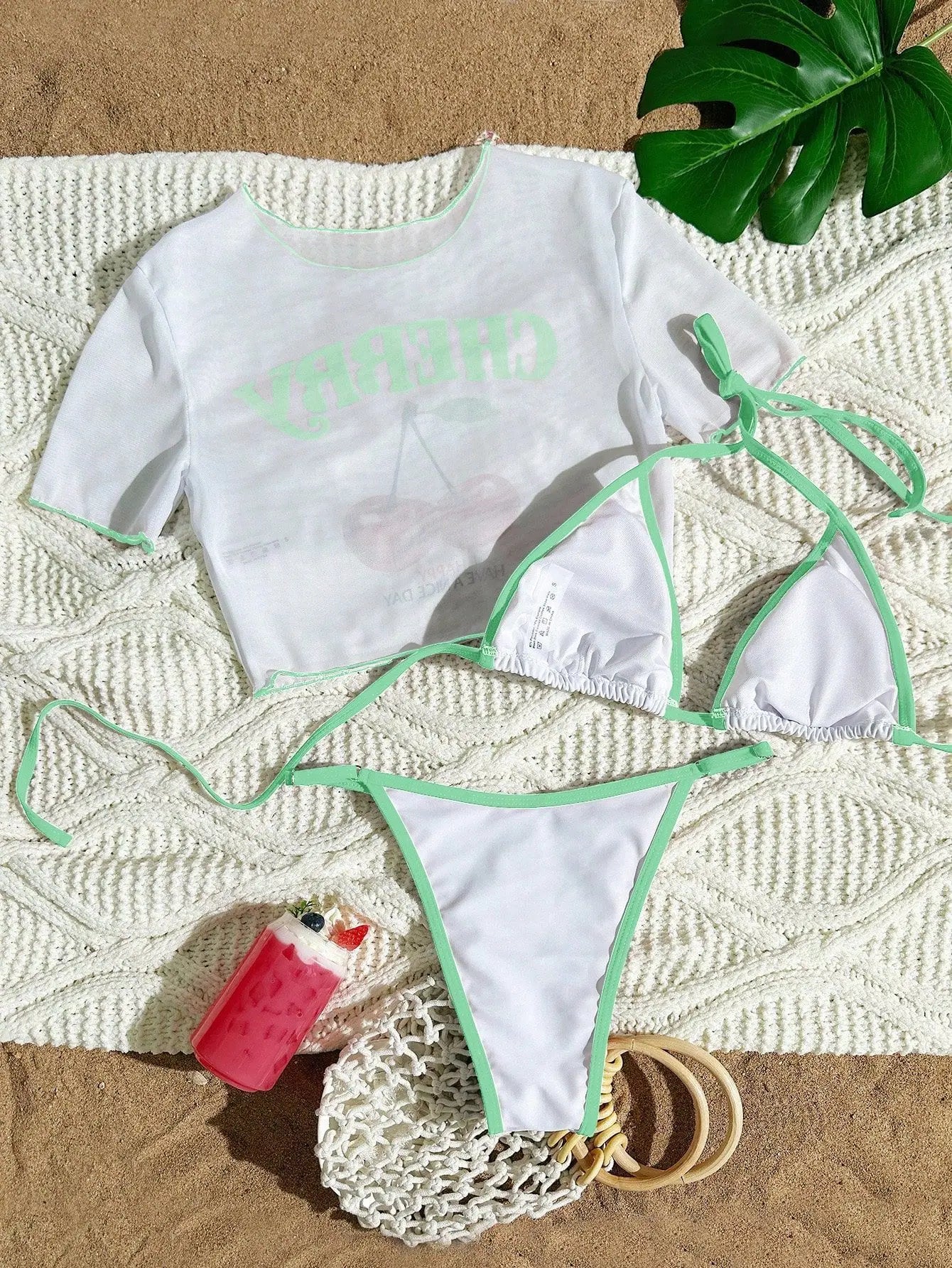 Sexy 3‑Piece Brazilian Bikini Set