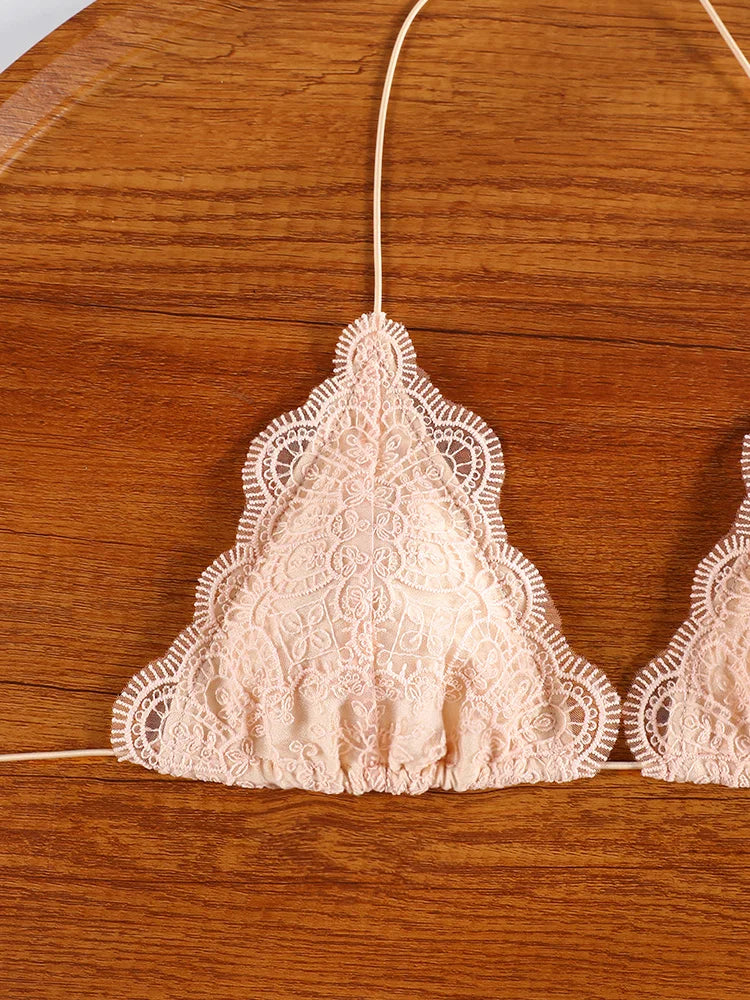 Triangle Lace Micro Thong Bikini