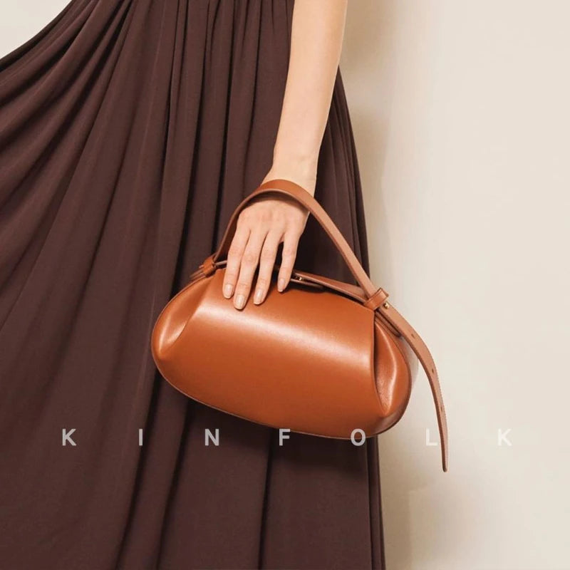 Women Crossbody Bag 2025 New Casual All-in-one Three-dimensional Ladies Armpit Small Round Bags Baguette Package Girl Handbag