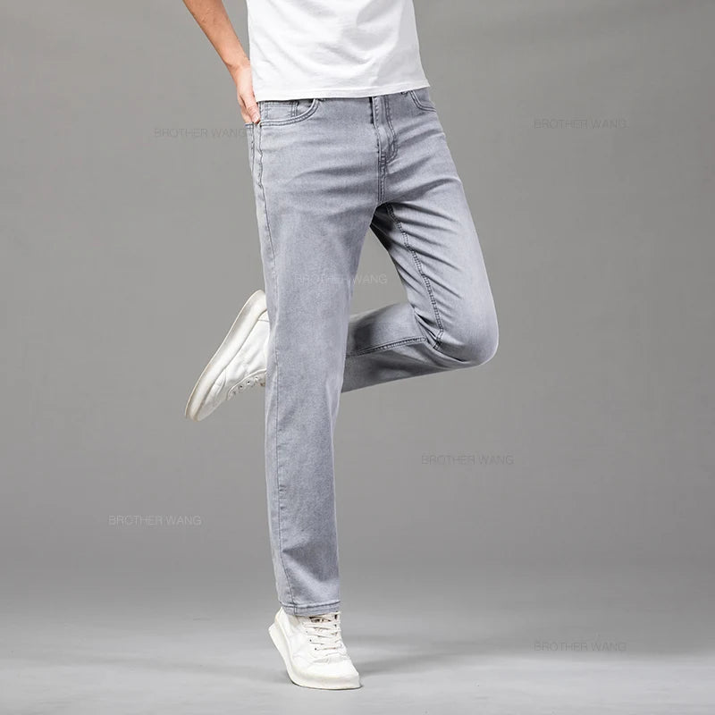 Summer Thin Straight Jeans