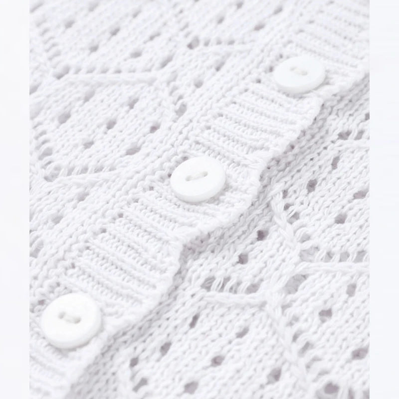 Hollow Knitted Two‑Piece Set