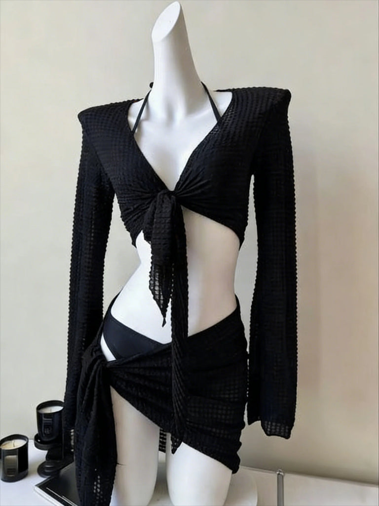 Sexy Elegant Bow Bikini Set