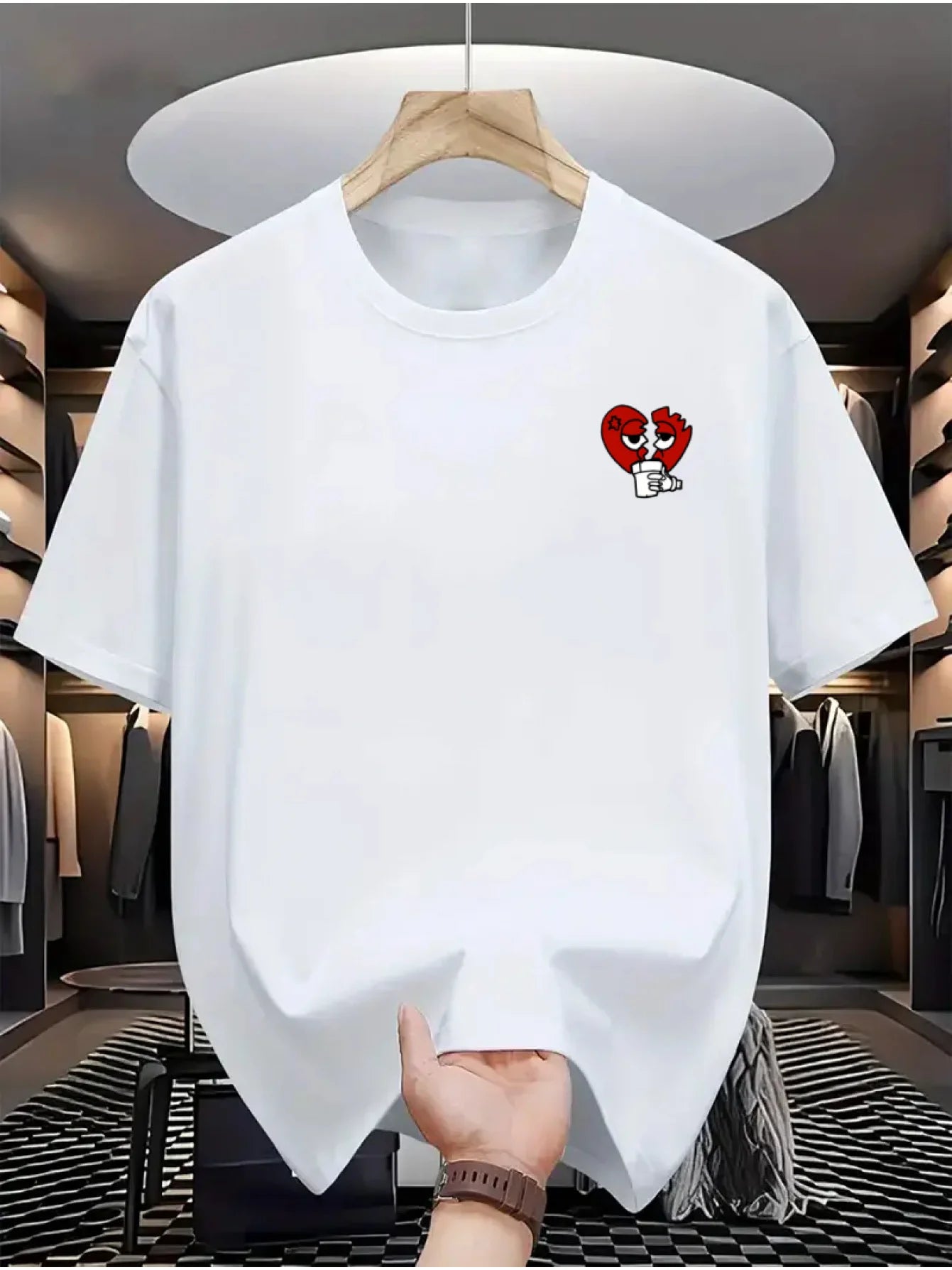 Heavy Cotton Heart‑Design T‑Shirt