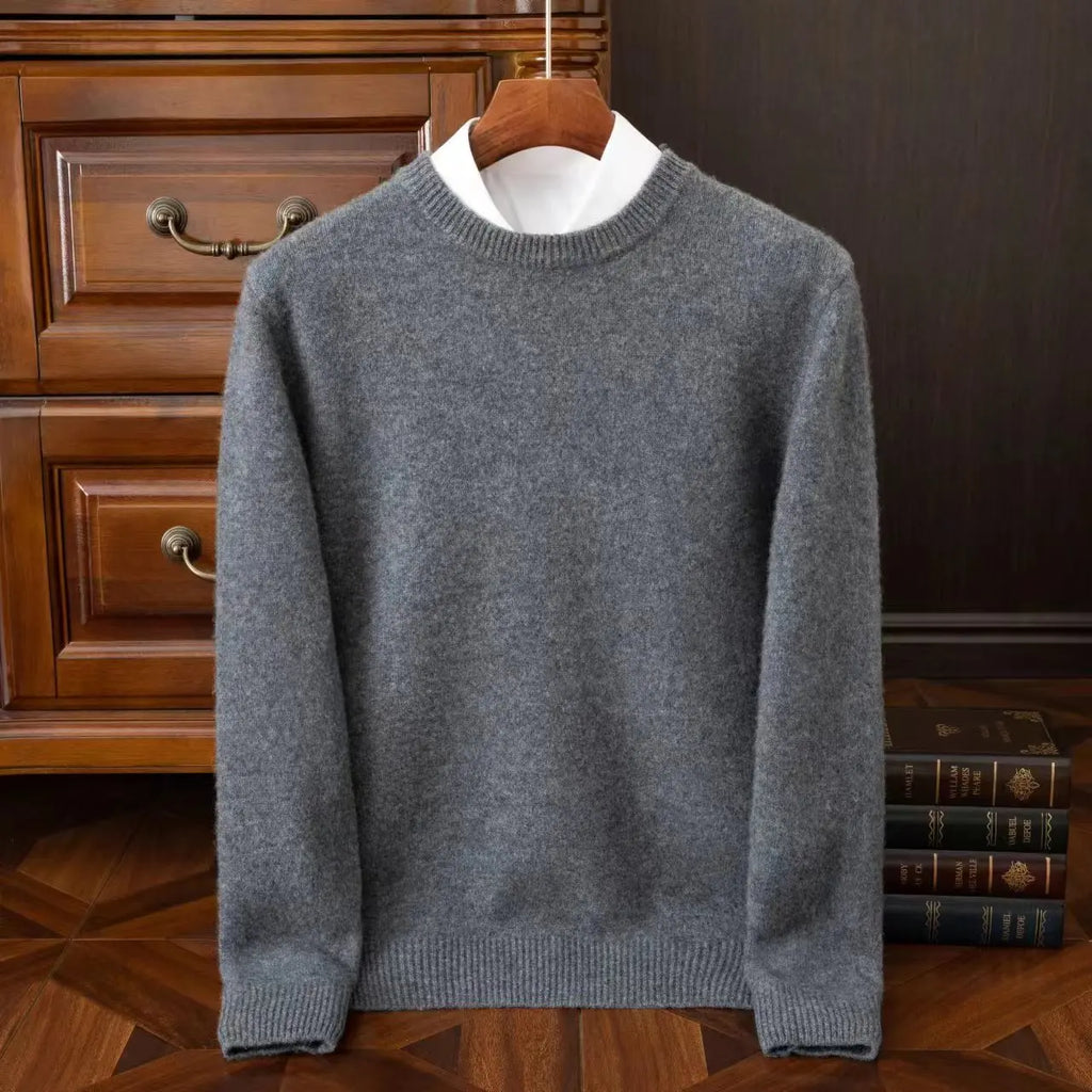 Men’s Cashmere O‑Neck Sweater