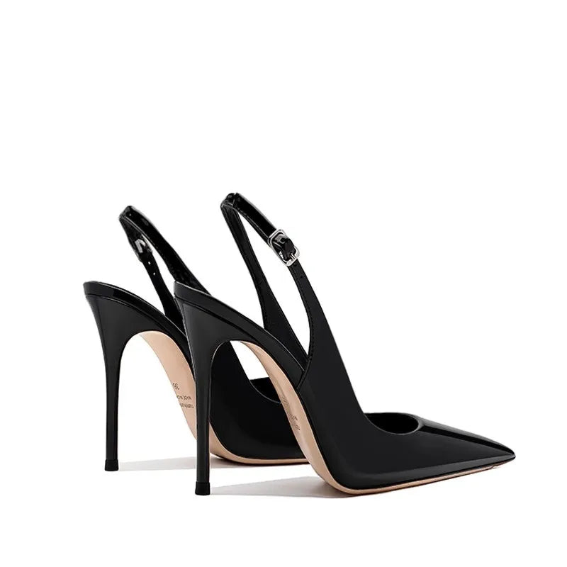 super high‑heel slingback pumps
