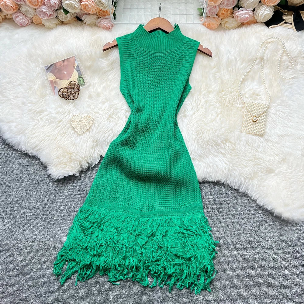 YuooMuoo 2026 Summer Sexy Openwork Stitching Dress — Sleeveless Bodycon Korean‑Style Party & Beach Vestidos