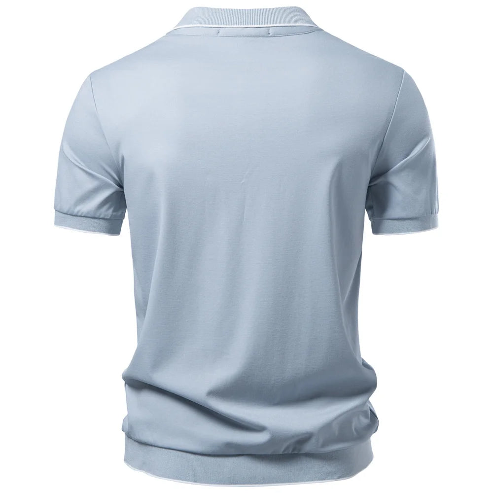AIOPESON Old Money Polo Shirt for Men
