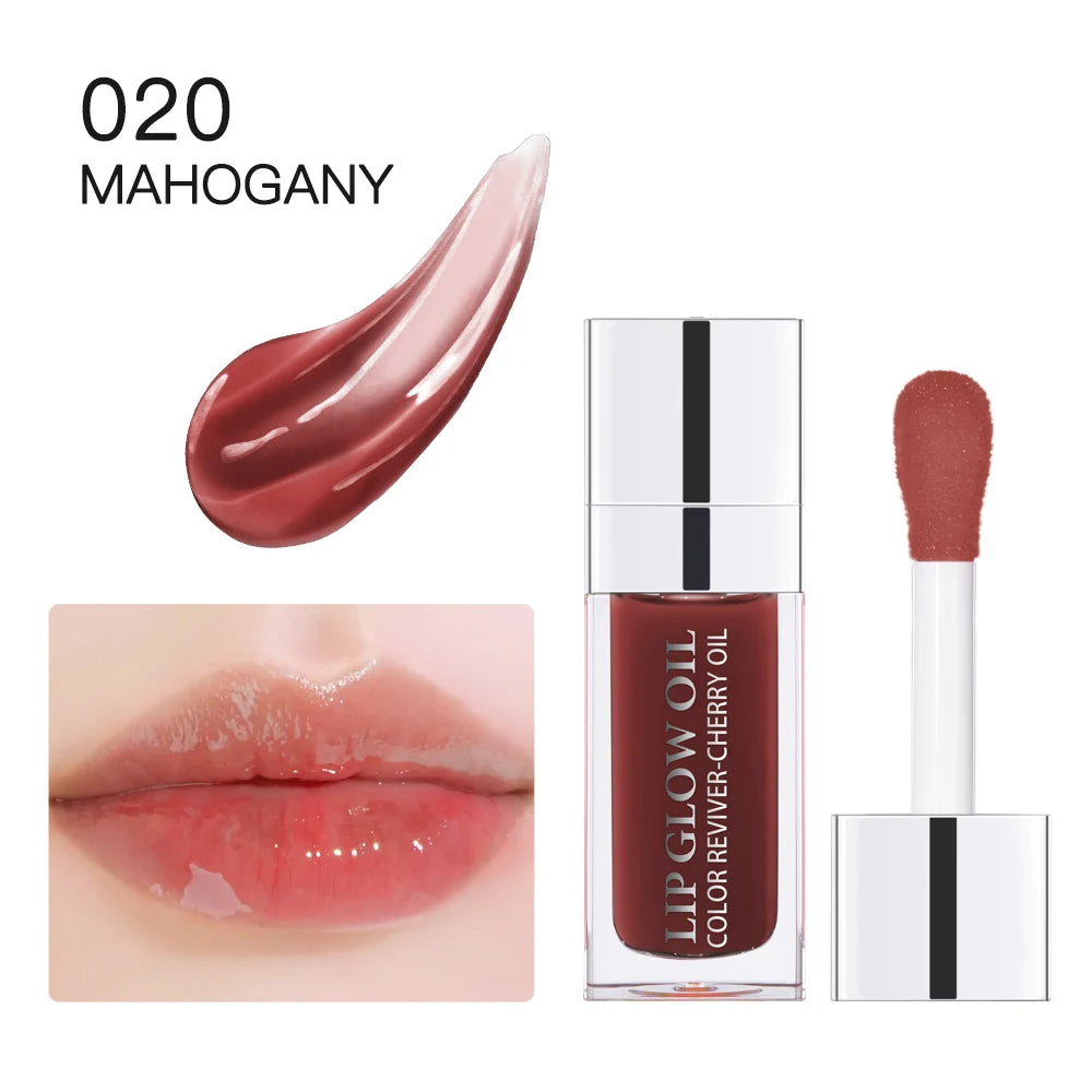 Crystal Jelly Lip Oil – Moisturizing, Plumping & Tinted Glow for Fuller, Softer Lips