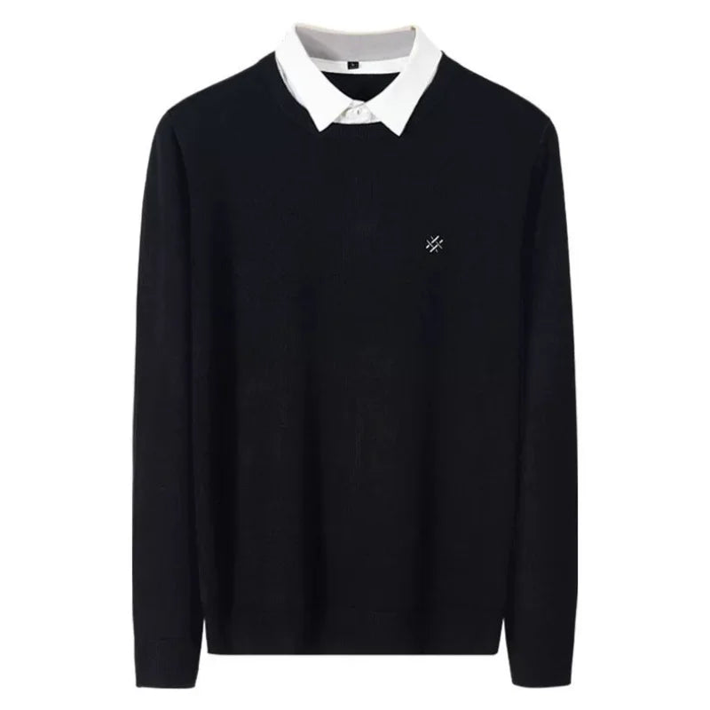 Men’s Autumn Winter Round‑Neck Sweater