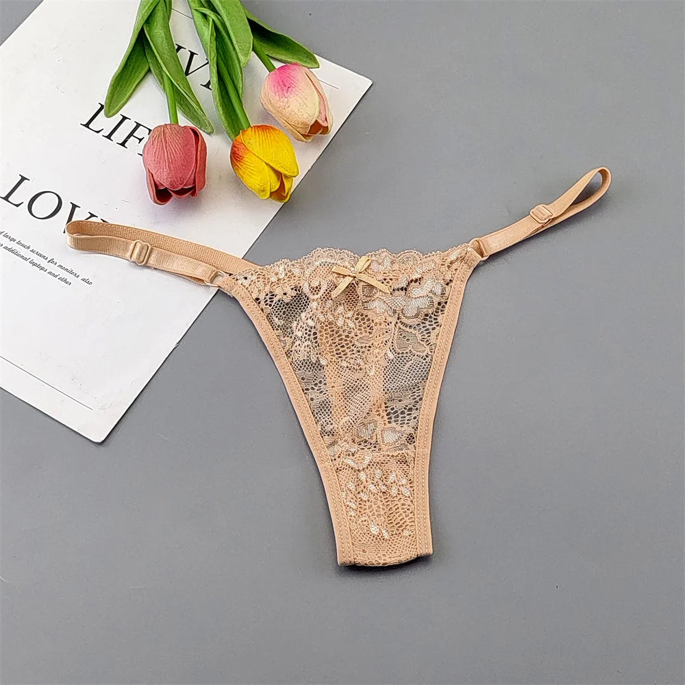 5‑Pack Lace Adjustable Thongs