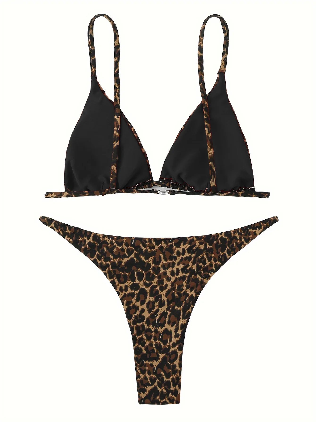 High‑Cut Micro Leopard Bikini