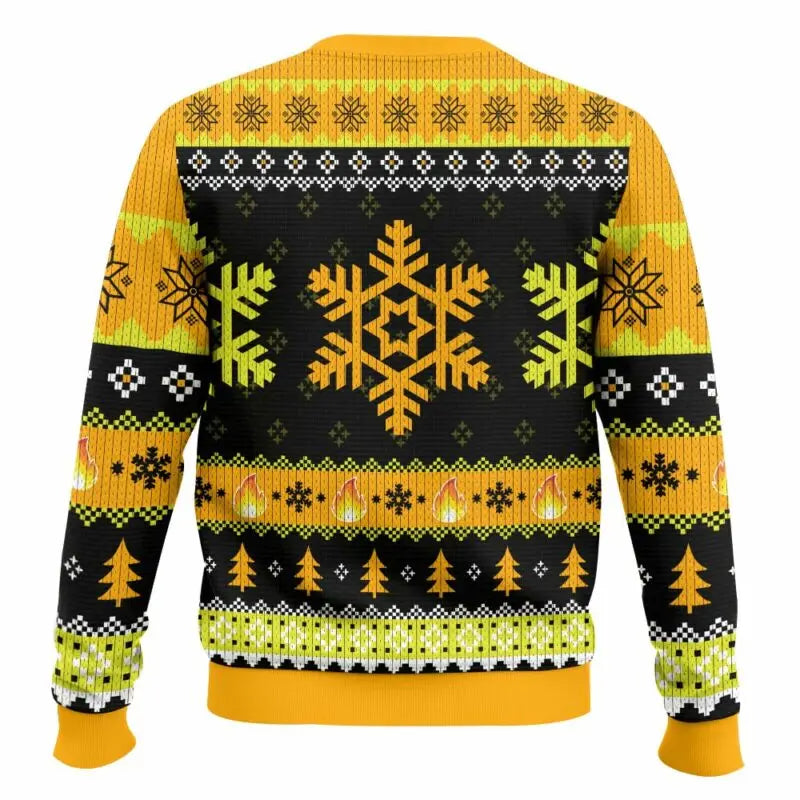 This Is Fine Meme Ugly Christmas Sweater