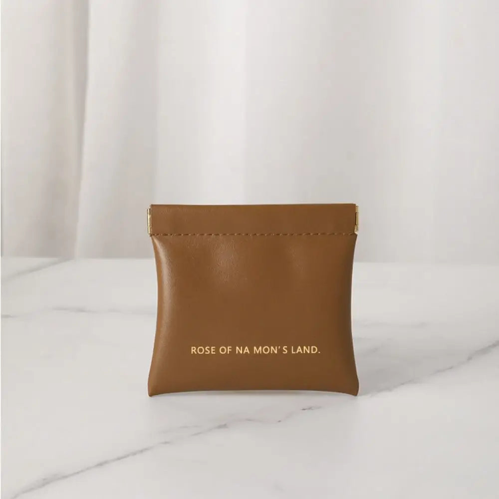 Fashion Simple Lipstick Makeup Bag – Portable Mini PU Cosmetic Organizer & Travel Storage Pouch
