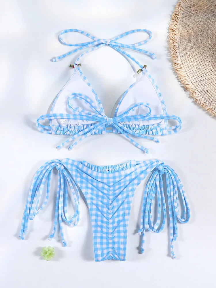 Floral Print Micro Bikini Set