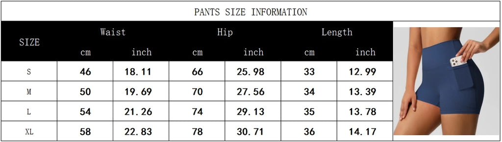 Women’s Seamless High Waist Sports Shorts with Pockets
