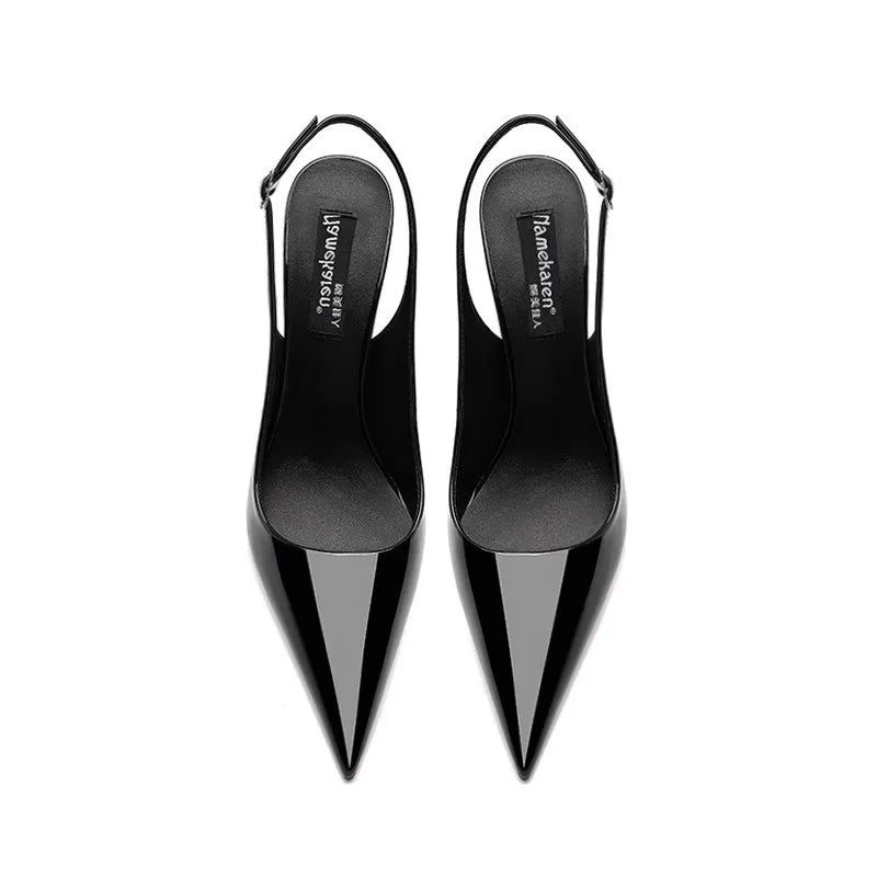 super high‑heel slingback pumps