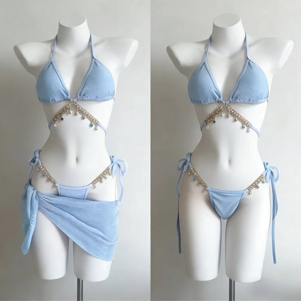 Sexy Elegant Bow Bikini Set