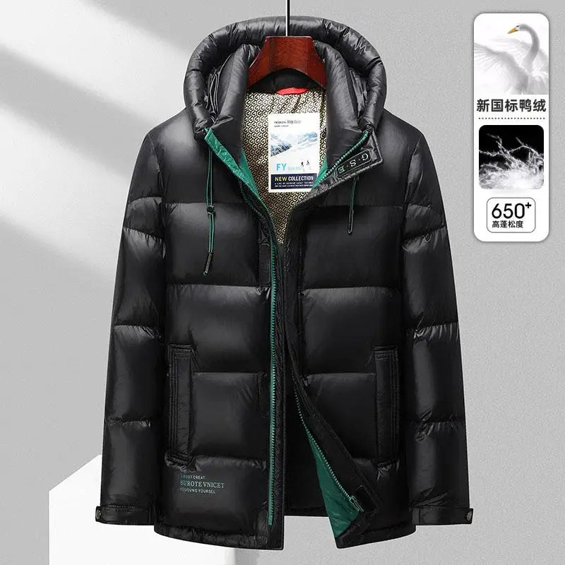 -30° High Quality Winter New Cold resistant Down Jacket Men's Women Short Warm Fashion Brand Parkas Coat