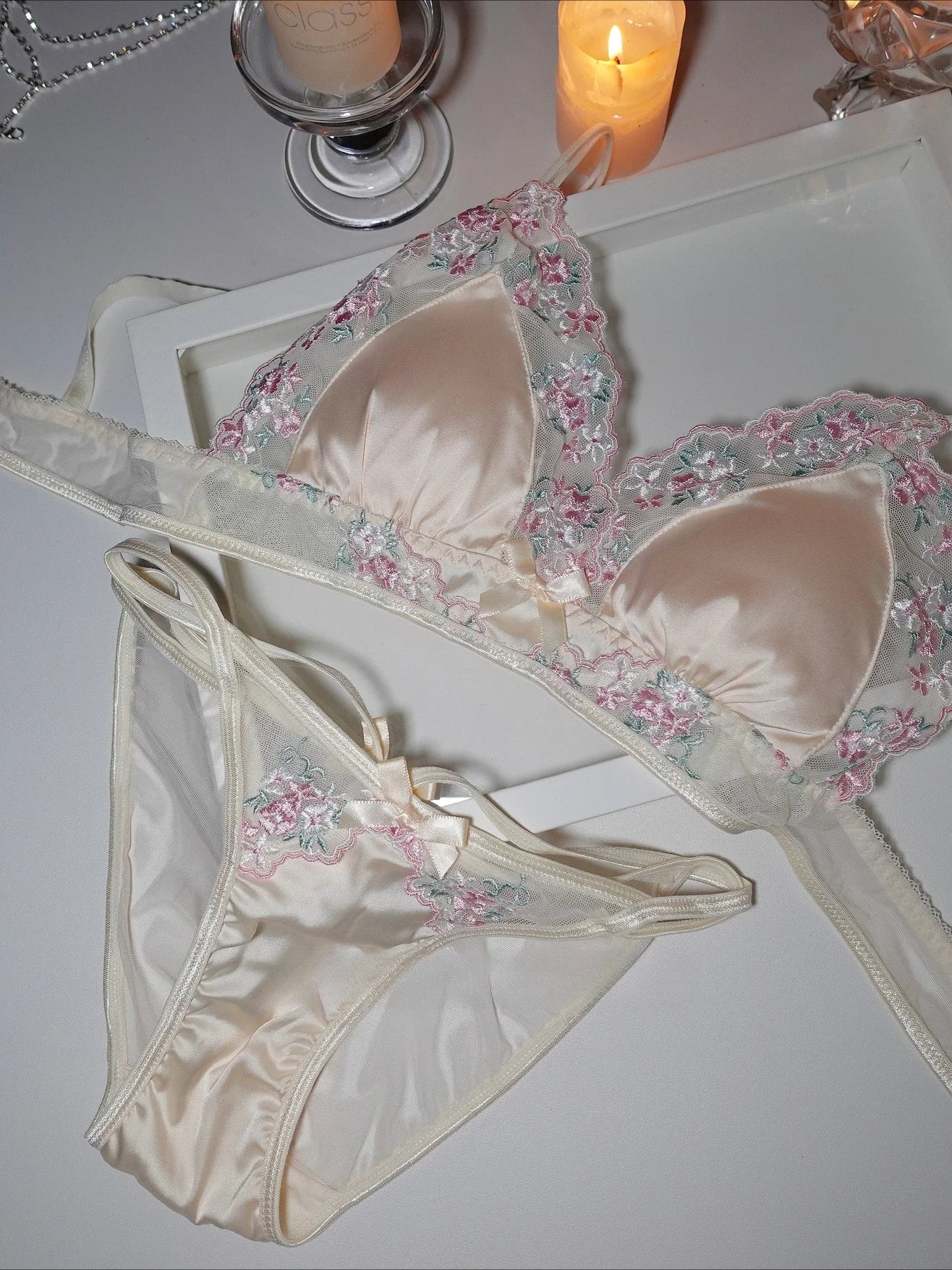 Light Luxury Silk Lace Underwear