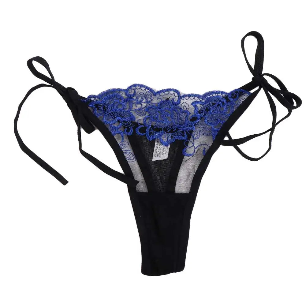 Low‑Waist Transparent Mesh Briefs