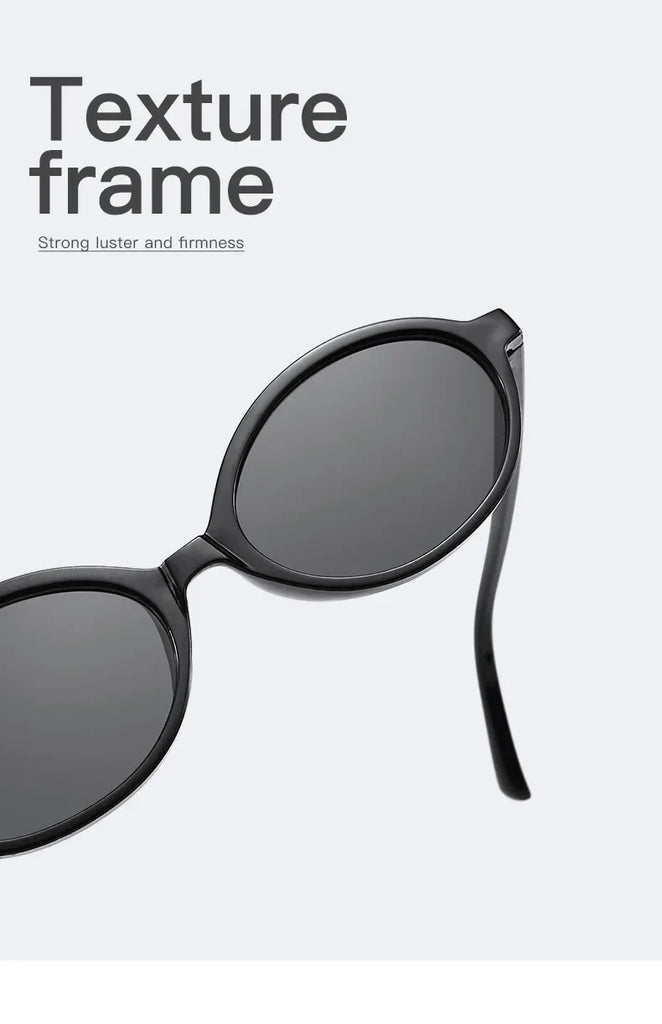 2024 Trend Oval Sunglasses — Unisex Elliptical Small‑Frame UV‑Protection Ultra‑Light Eyewear