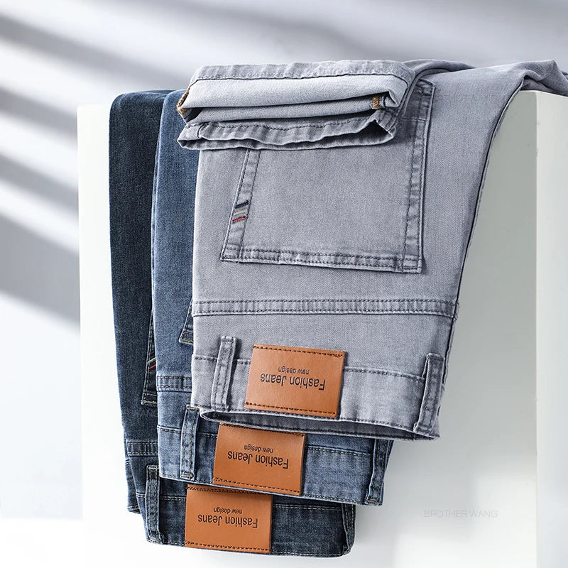Summer Thin Straight Jeans