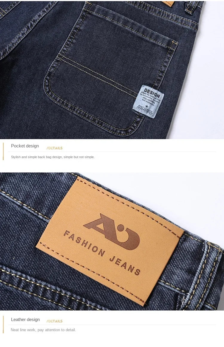 Four‑Season Straight Jeans