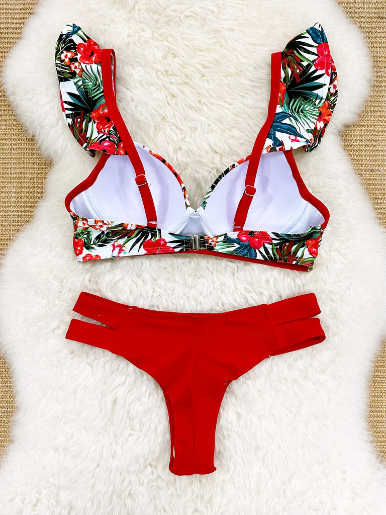 Women’s High‑Waist Underwire Bikini – Push‑Up Two‑Piece Swimsuit, Summer Beachwear SetUnderwire Bikini Swimsuit High Waist Swimwear for Women Push Up Two Piece Bathing Suits Push Up Summer Female
