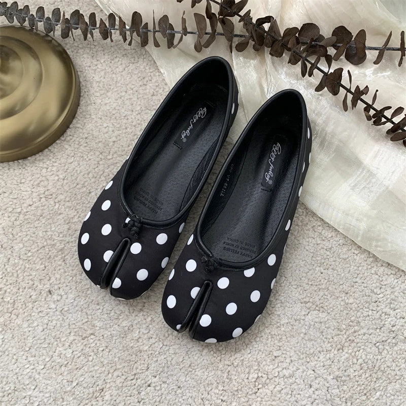 SUOJIALUN Autumn Ballerina Flats