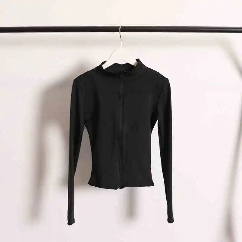 Gym Clothing Long Sleeve Running Fitness Yoga Top Wear Women Zipper Sports Jacket for Women