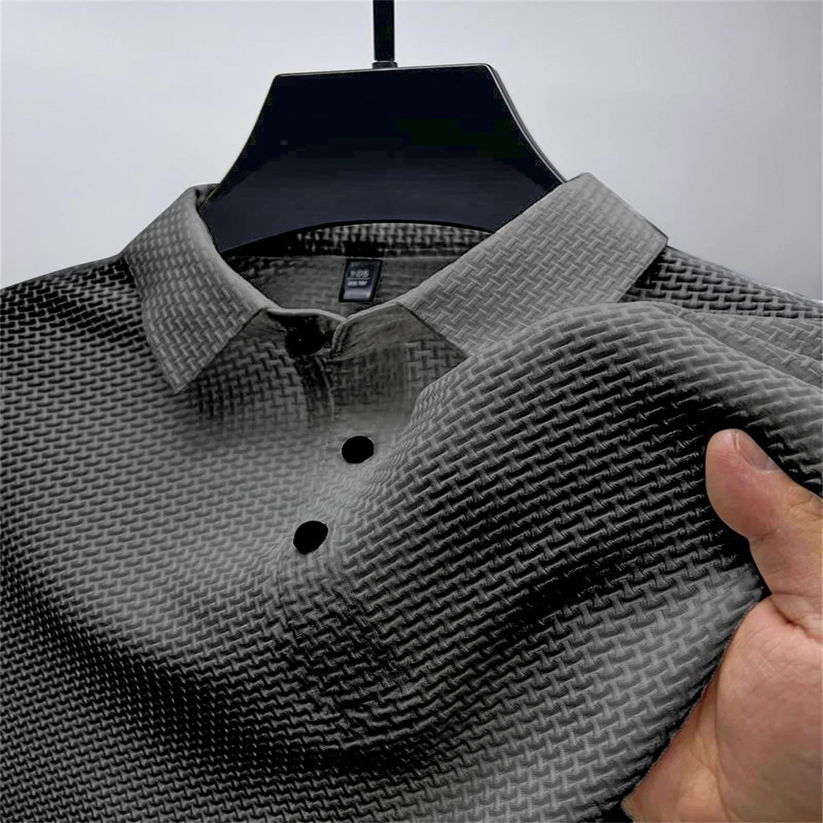 Hawaiian Ice Silk Mesh Polo Shirt
