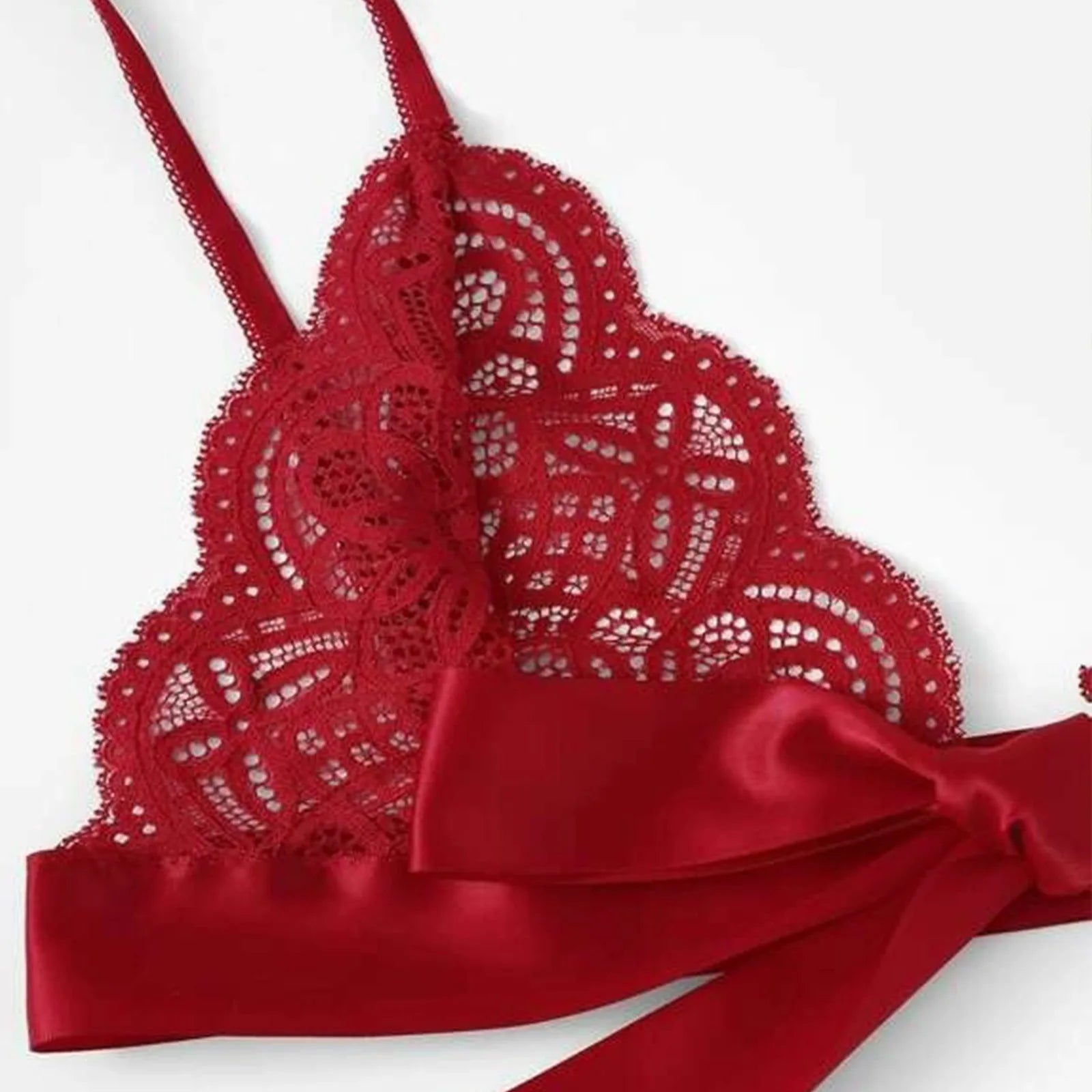 Ultra‑Thin Lace Lingerie Set