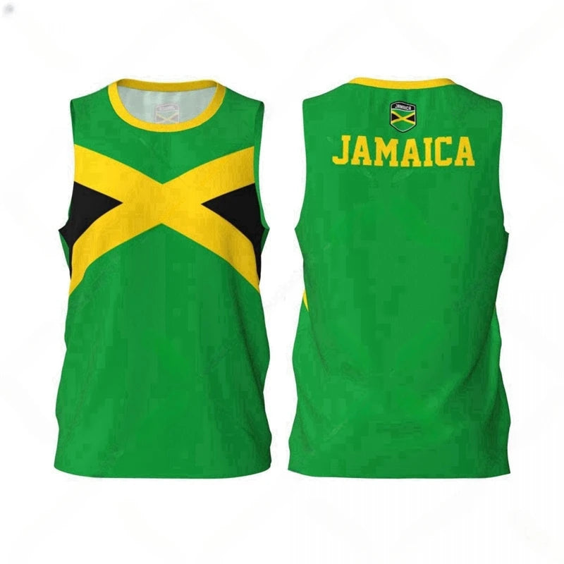 Jamaica Flag 3D Printed Tank Top