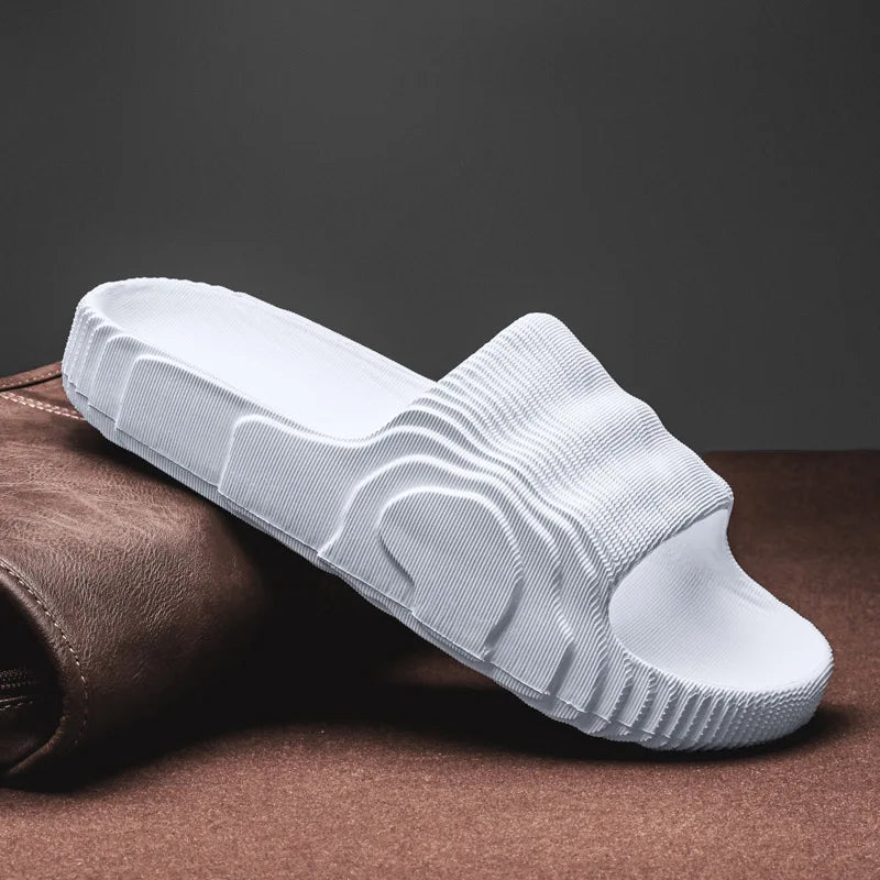 Unisex Summer EVA Platform Slippers — Soft‑Sole Open‑Toe Beach Slides for Women & Men (Sizes 29–46)