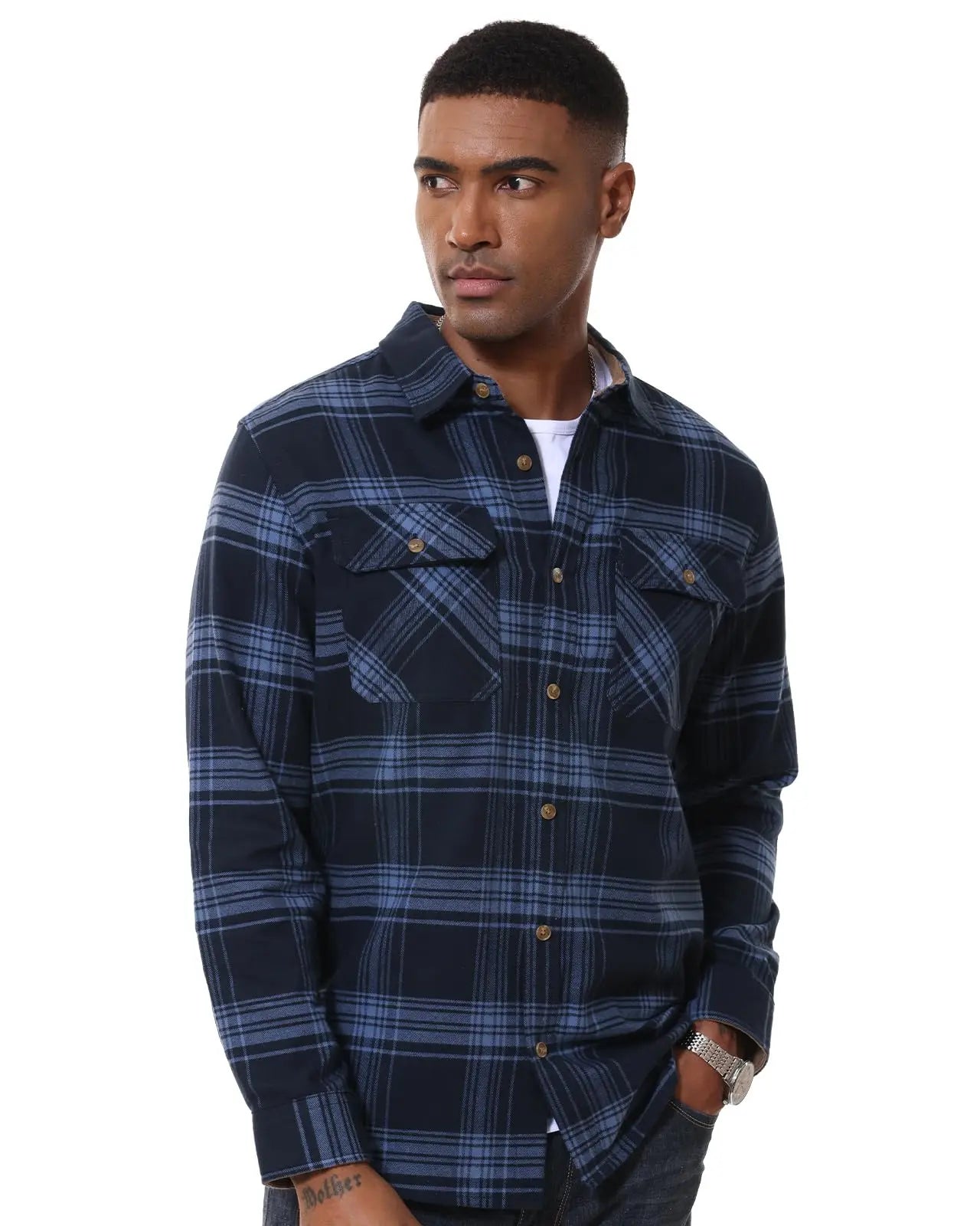 MAGCOMSEN Men’s Flannel Shirt