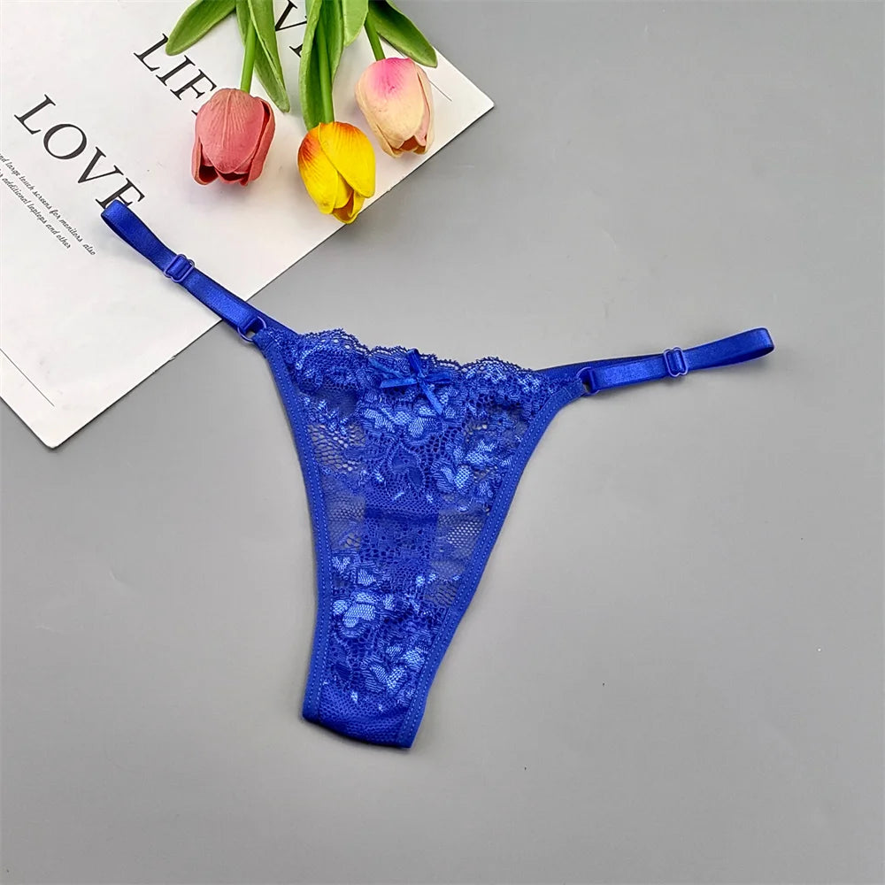 5‑Pack Lace Adjustable Thongs