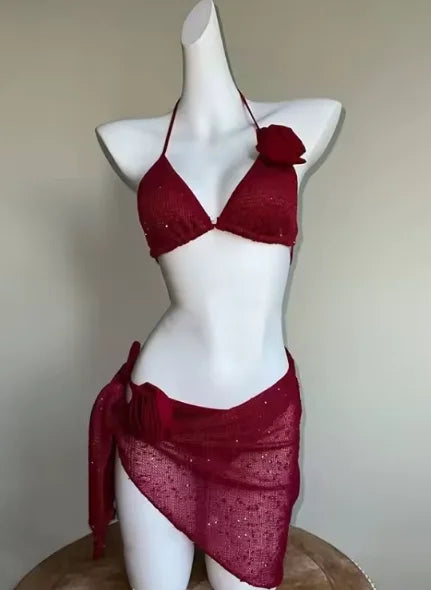 Sexy Elegant Bow Bikini Set