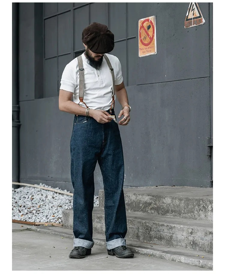 Rugged Bronson Retro Henry Collar Shirt