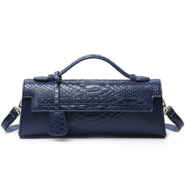 Hot Brand Design Ostrich/Snake Print Women Bag Handbag Ladies Handbags Fashion Luxury Brands Women's Long Handbags Shoulder Bags