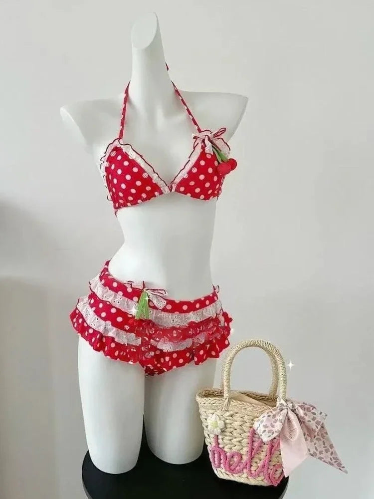 Sexy Elegant Bow Bikini Set