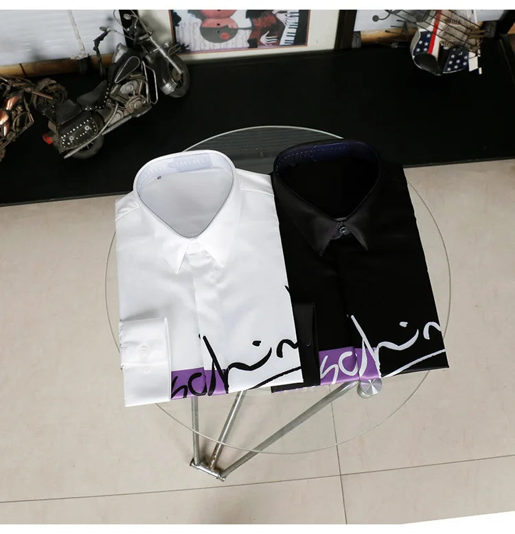 Slim‑Fit Silk Dress Shirt