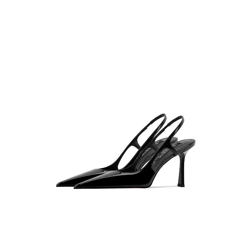 French style exquisite leopard print high heels, feminine and high-end high heels, 2025 four season new slim heel sandals