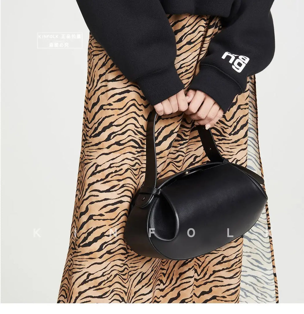Women Crossbody Bag 2025 New Casual All-in-one Three-dimensional Ladies Armpit Small Round Bags Baguette Package Girl Handbag