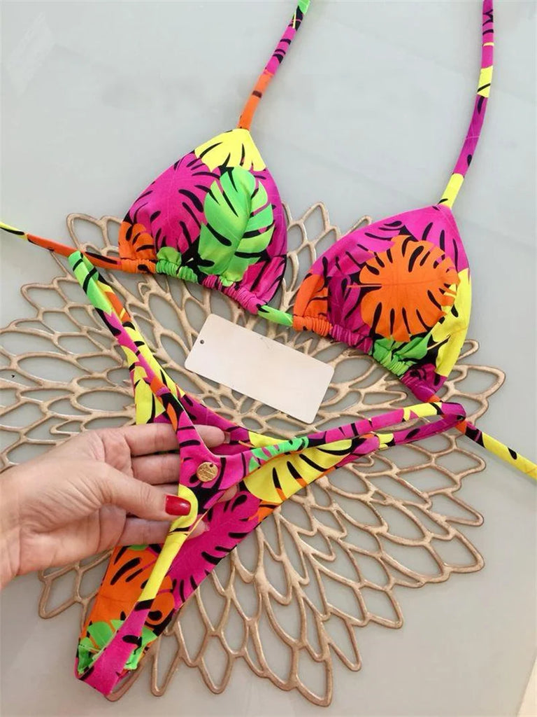 Women’s Sexy Brazilian Push‑Up Bikini – Two‑Piece Swimsuit E045 Summer Beachwear
