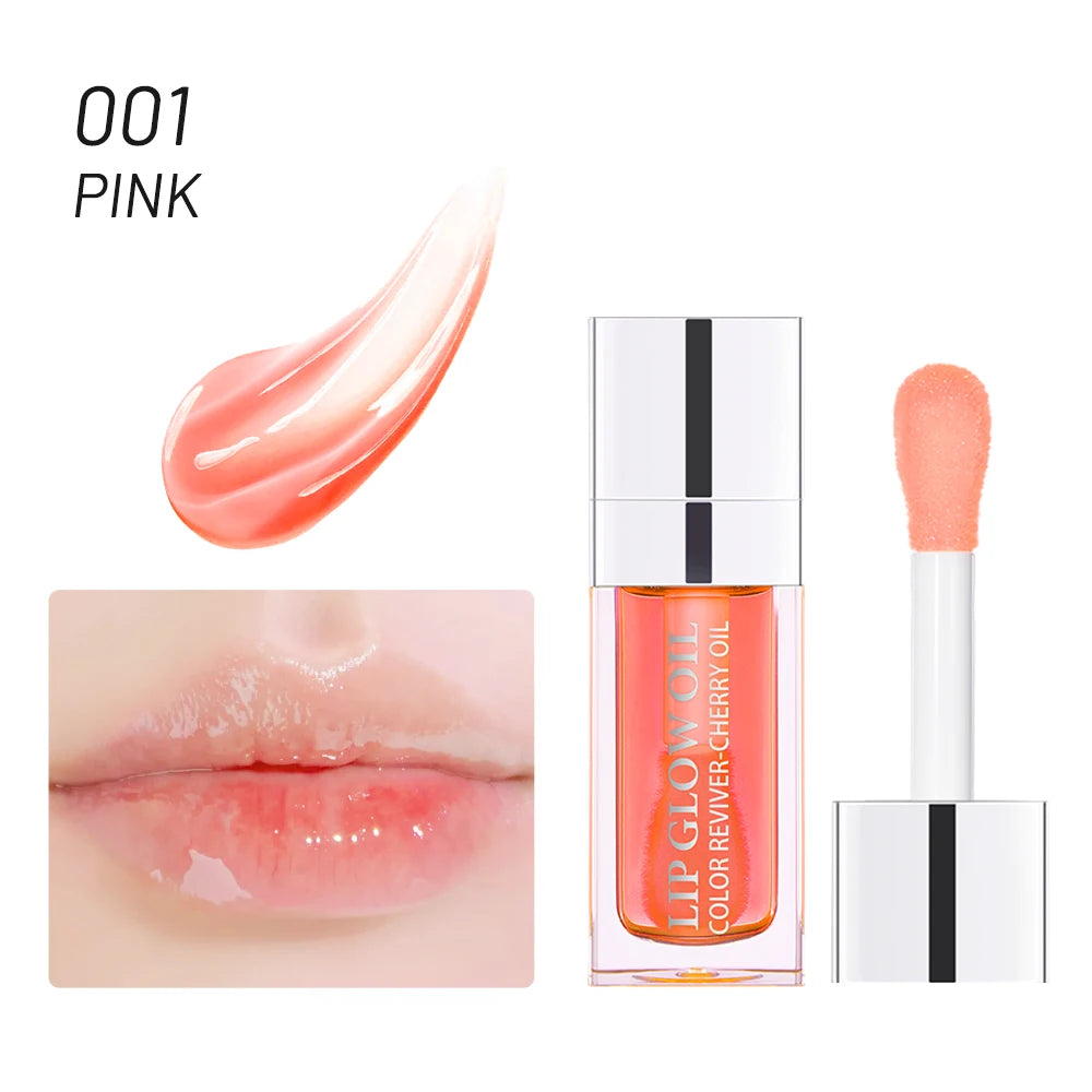 Crystal Jelly Lip Oil – Moisturizing, Plumping & Tinted Glow for Fuller, Softer Lips