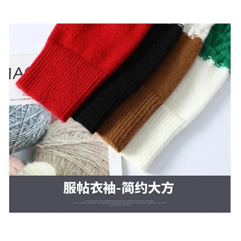 Men’s O‑Neck Splicing Sweater