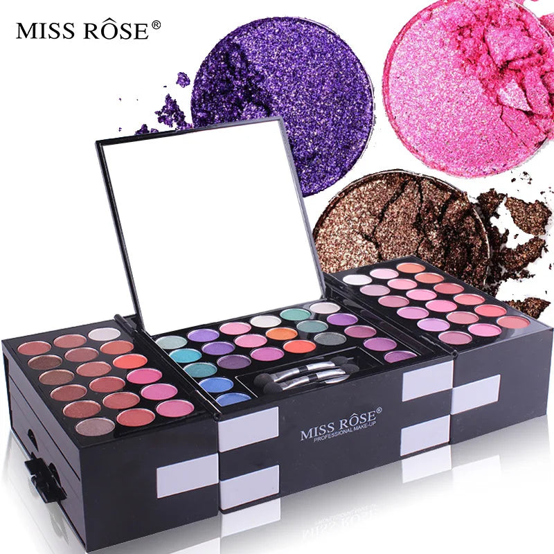 142‑Color Eyeshadow Palette with Blush & Eyebrow Powder – Professional Makeup Artist Full‑Face Kit